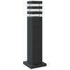 vidaXL Wegeleuchten 3 Stk. Schwarz 50 cm Aluminium
