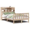 vidaXL Massivholzbett mit Regal ohne Matratze 135x190 cm Kiefernholz