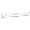 vidaXL Gartenbank-Auflagen 2 Stk. Blattmuster 200x50x7 cm Stoff