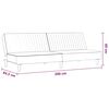 vidaXL Schlafsofa 2-Sitzer Braun Kunstleder