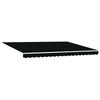 vidaXL Manuell einziehbare Markise Schwarz 4 &times; 3,5 m