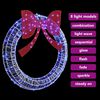vidaXL Kranz mit 150 LEDs Blau 120 cm Acryl