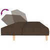vidaXL Schlafsofa 2-Sitzer Braun Stoff