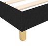 vidaXL Boxspringbett mit Matratze Schwarz 90x200 cm Stoff