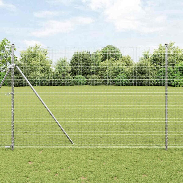 vidaXL Zaunpfosten 26 pcs Grau 3,2 x 3,2 x 210 cm