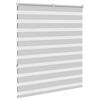 vidaXL Doppelrollo Hellgrau 135x150 cm Stoffbreite 130,9 cm Polyester