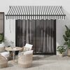 vidaXL Markise Einziehbar Anthrazit und Wei&szlig; 3x2,5 m Stoff & Aluminium