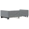 vidaXL Tagesbett Ausziehbar mit Schubladen Hellgrau 100x200 cm Stoff