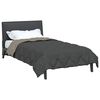 vidaXL Sommerdecke Hellgrau und Anthrazit 220 x 155 cm Mikrofaser