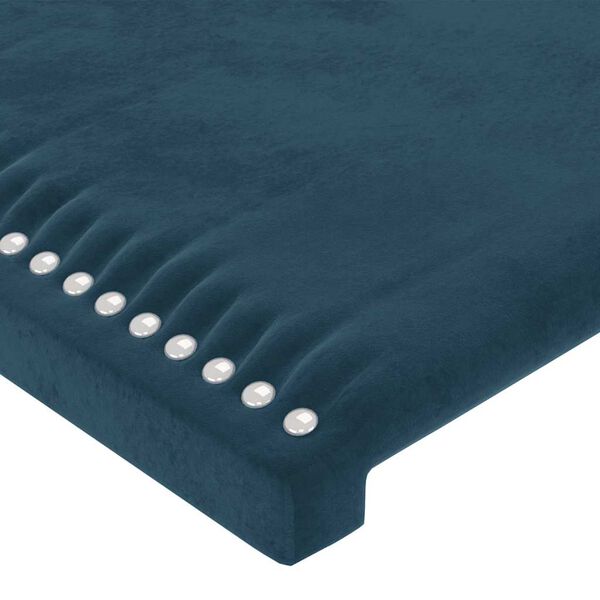 vidaXL Kopfteile 2 Stk. Dunkelblau 90x5x78/88 cm Samt