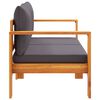 vidaXL Gartensofa mit Kissen 2-Sitzer Massivholz Akazie