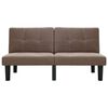 vidaXL 2-Sitzer-Sofa Braun Stoff