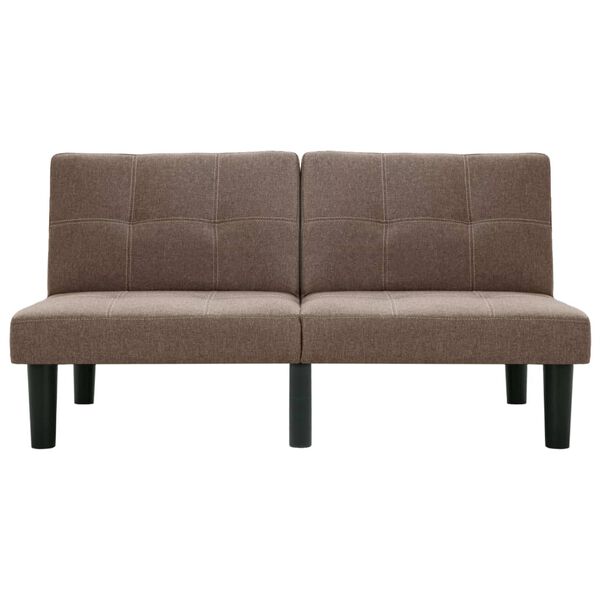 vidaXL 2-Sitzer-Sofa Braun Stoff