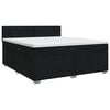 vidaXL Boxspringbett mit Matratze Schwarz 180 x 200 cm Stoff