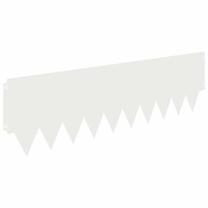 vidaXL Raseneinfassung 10 Stk. 103 x 30 cm Metall Wei&szlig;