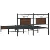 vidaXL Bettgestell ohne Matratze Braun Eiche 137x190 cm Holzwerkstoff
