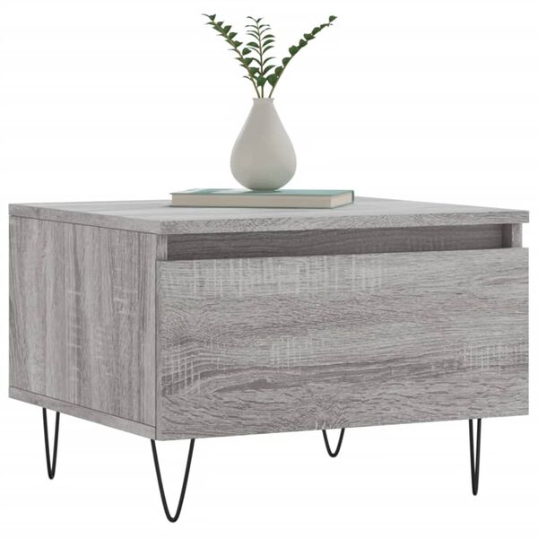 vidaXL Couchtische 2 Stk. Grau Sonoma 50x46x35 cm Holzwerkstoff
