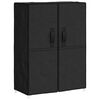 vidaXL Schuhschrank Schwarz 60x28x90 cm Stoff