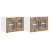 vidaXL Geschirrsp&uuml;lerfront Kalmar 2 pcs Artisan-Eiche Holzwerkstoff