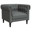 vidaXL Chesterfield Sofa Stuhl Dunkelgrau 78,5 x 74,5 x 74,5 cm Stoff