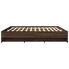 vidaXL Bettgestell ohne Matratze Braun Eichen-Optik 200x200 cm