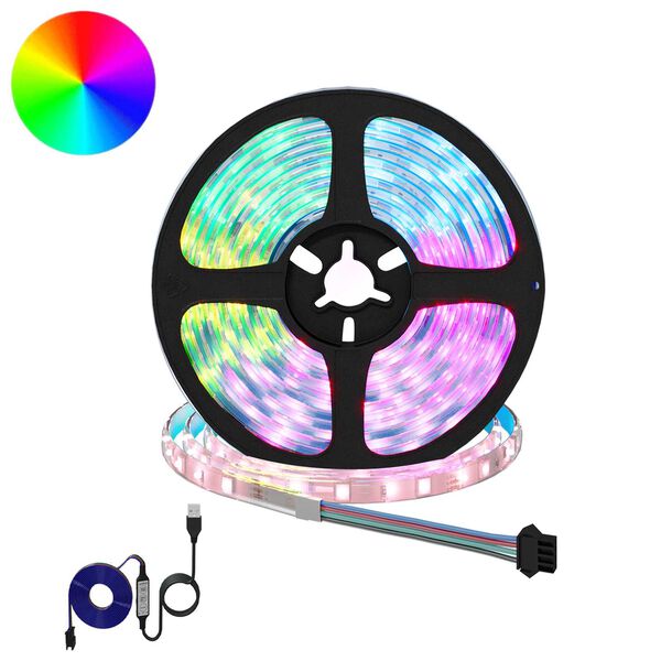 vidaXL LED Streifen 2 pcs Schwarz und Transparent 4000 mm