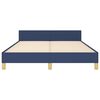 vidaXL Bettgestell ohne Matratze Blau 140x200 cm Stoff