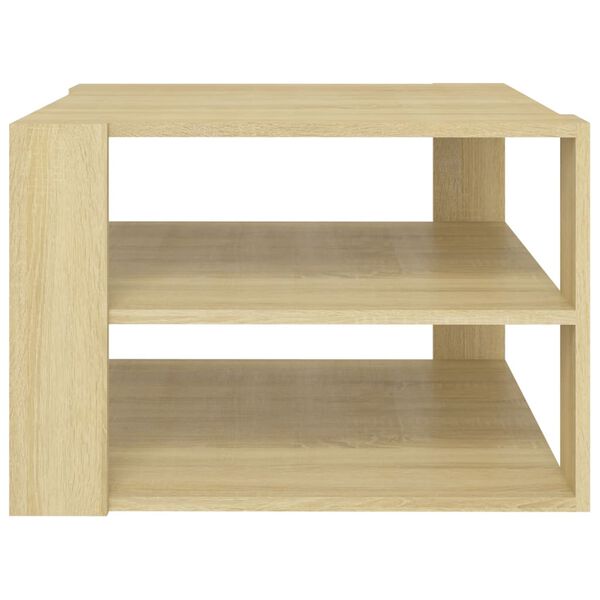 vidaXL Couchtisch Sonoma-Eiche 60x60x40 cm Holzwerkstoff