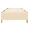 vidaXL Bettgestell ohne Matratze Creme 80x200 cm Stoff