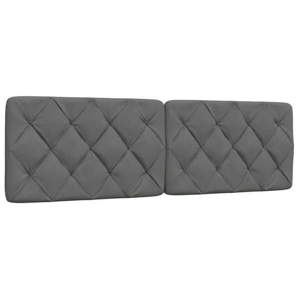 vidaXL Kopfteil-Kissen Dunkelgrau 160 cm Stoff