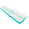 vidaXL Aufblasbare Gymnastikmatte mit Pumpe 700x100x15 cm PVC Gr&uuml;n