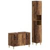 vidaXL 2-teiliges Badezimmer Schrank Set DELFT Altholz Holzwerkstoff