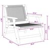 vidaXL Gartenst&uuml;hle mit Tisch 5 pcs Beige 90 x 45 x 40 cm