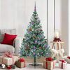 vidaXL K&uuml;nstlicher Weihnachtsbaum Gr&uuml;n 150 cm PVC und Stahl