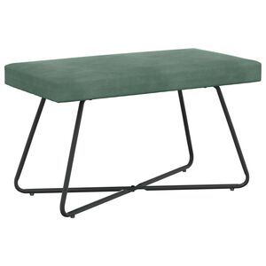 vidaXL Bank Uni Meergr&uuml;n 80 x 40 x 45 cm Samt