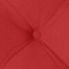 vidaXL Sitzkissen 2 pcs Rot 40 x 40 x 6 cm Stoff