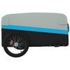 vidaXL Fahrradanh&auml;nger Schwarz und Blau 45 kg Eisen