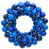 vidaXL Weihnachtskranz Blau 45 cm Polystyrol