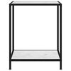 vidaXL Konsolentisch Wei&szlig; 60x35x75 cm Hartglas