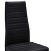 vidaXL Esszimmerst&uuml;hle 4 Stk. Schwarz Kunstleder