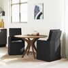 vidaXL Esszimmerst&uuml;hle 2 pcs Schwarz 57 x 67 x 98 cm Stoff