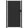 vidaXL Gartentor Schwarz 110 x 205 cm Pulverbeschichteter Stahl