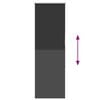 vidaXL Verdunkelungsrollo Schwarz 40x130 cm Stoffbreite 35,7 cm