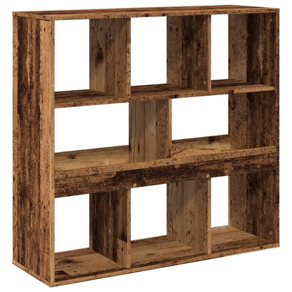 vidaXL B&uuml;cherregal/Raumteiler Altholz-Optik 100x33x94,5 cm