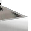vidaXL Garten Sichtschutz-Leinwand Silber 50 x 140 cm Edelstahl