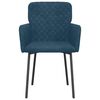 vidaXL Esszimmerst&uuml;hle 2 Stk. Blau Samt