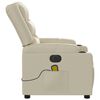 vidaXL Massagesessel Elektrisch Creme Kunstleder