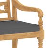 vidaXL Batavia-St&uuml;hle 6 Stk. mit Kissen Massivholz Teak