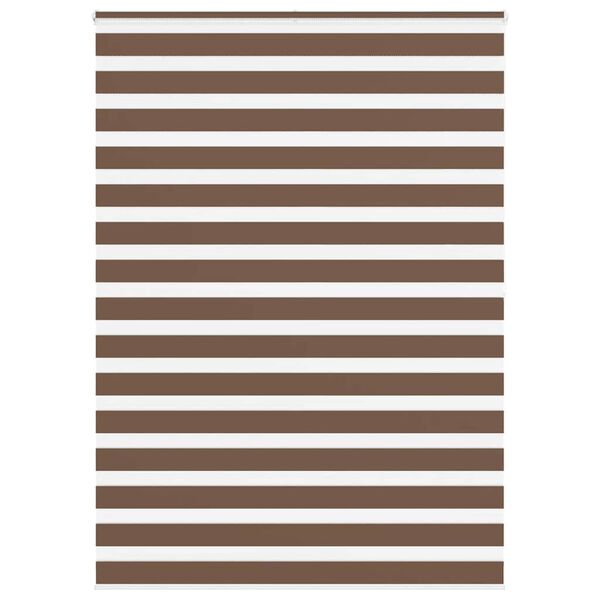 vidaXL Doppelrollo Braun 160x200 cm Stoffbreite 155,9 cm Polyester