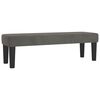 vidaXL Boxspringbett mit Matratze Dunkelgrau 140x200 cm Samt